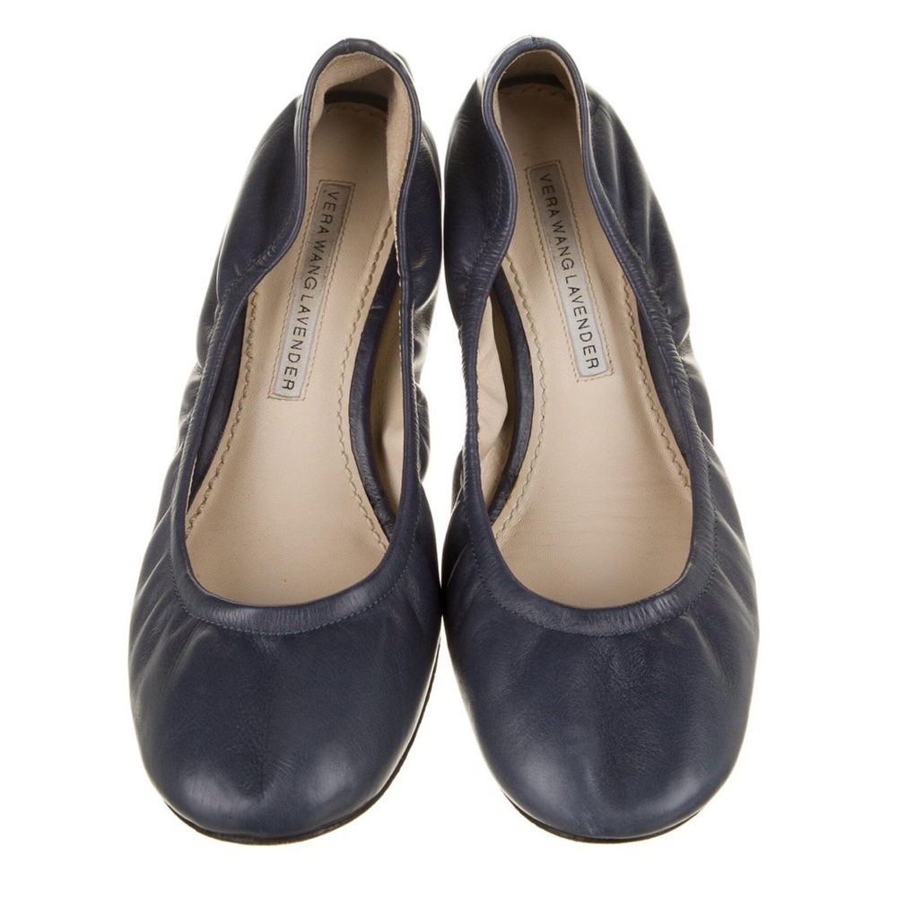Vera Wang Lavender Label leather ballet flats